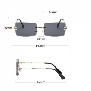 Ochelari unisex soare cu protectie UV (16031-C11), Techsuit - Negru - Img 5