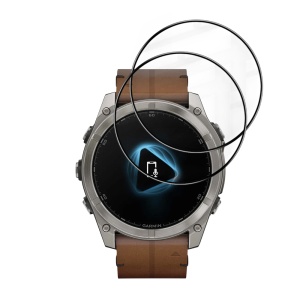 [Pachet 2x] Folie pentru Garmin Fenix 8 / Fenix 8 Pro 51mm, protectie zgarieturi, set cu sticker, Nano Flex, Negru