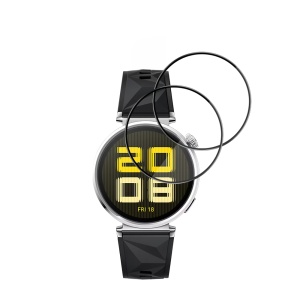 [Pachet 2x] Folie pentru Huawei Watch GT 5 41mm, protectie zgarieturi, set cu sticker, Nano Flex, Negru