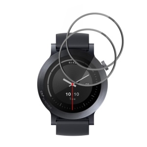 [Pachet 2x] Folie pentru Nothing CMF Watch 3 Pro, protectie zgarieturi, set cu sticker, Nano Flex, Negru