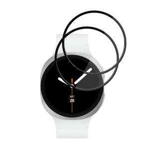 [Pachet 2x] Folie pentru Samsung Galaxy Watch8 44mm, protectie zgarieturi, set cu sticker, Nano Flex, Negru