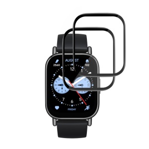 [Pachet 2x] Folie pentru Xiaomi Redmi Watch 5 Lite, protectie zgarieturi, set cu sticker, Nano Flex, Negru