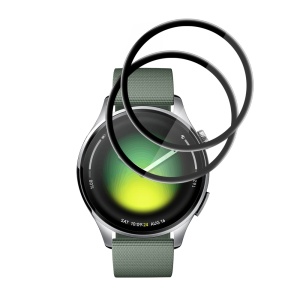[Pachet 2x] Folie pentru Xiaomi Watch 5 (47mm), protectie zgarieturi, set cu sticker, Nano Flex, Negru