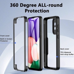 [Pachet 360°] Husa + Folie Samsung Galaxy S24 FE, SKDR ColorShield 360° - Albastru - Img 2