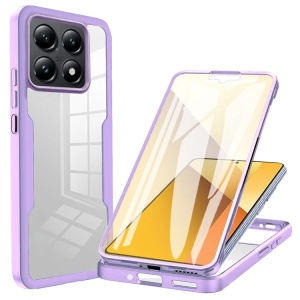 [Pachet 360°] Husa + Folie Xiaomi 14T, SKDR ColorShield 360° - Mov - Img 1