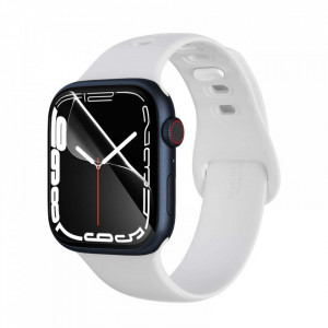 [Pachet 3x] Folie Apple Watch 7 (45mm), Neo Flex Spigen - Clear - Img 2