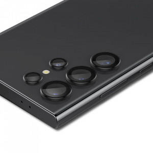 [Pachet x2] Foli Camera Samsung Galaxy S24 Ultra, Spigen Glas.tR Optik - Negru - Img 3