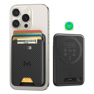 Portofel pentru Telefon cu Functie de Suport Birou - ESR (2K64403) - Black Carbon Fiber