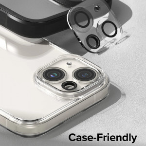 [Set 2x] Folii camera iPhone 15 / 15 Plus, Ringke Camera Protector Glass - Clear - Img 6