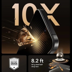 [Set x3] Folie sticla pentru iPhone 17 Pro, rezistenta la zgarieturi, Corning Gorilla Glass UltraFit Privacy, ESR – privacy - Img 5