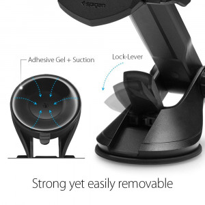 Suport Auto Bord / Parbriz - Spigen Automatic Lock (TS35) - Black - Img 4
