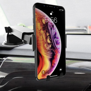Suport Auto cu Prindere Automata si Brat Extensibil, pentru Bord / Parbriz, Yesido C44 - Negru - Img 6