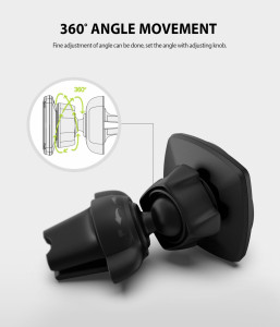 Suport Auto Grila Ventilatie - Ringke Power Evo - Black - Img 3