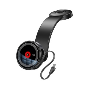 Suport auto, Incarcare wireless 15W, MagSafe, Cablu retractabil USB-C, Magneți N52, Yesido, Negru