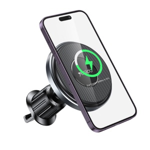 Suport auto, Incarcare Wireless, MagSafe 15W, Grila Ventilatie, Yesido, Negru