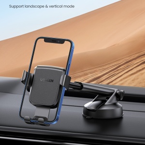 Suport de Telefon pentru Bord si Parbriz cu Ventuza, 360┬░, 4.7" - 7", Ugreen LP200, Negru - Img 5