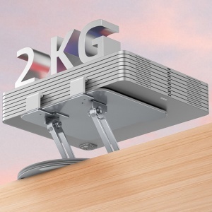 Suport tableta, Rotire 360 grade, Compatibilitate 4.5-13 inch, Aluminiu, Yesido, Argintiu - Img 4