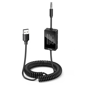 Transmitator Audio, Bluetooth 5.4, Led Display, Plug&Play, Ugreen BT303, Negru - Img 1