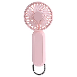 Ventilator Portabil Mini, 3 Viteze, de Birou, de Mana, USB, 1200mAh, SKDR LittleWonder - Roz