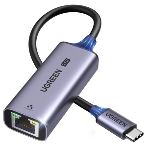 Adaptor pentru Internet, USB-C la RJ45, 1000Mbps, 5Gbps, 2.5G, Ugreen CM648 - Gri