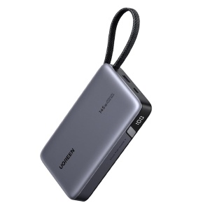 Baterie Externa cu Cablu Incorporat, USB, Type-C, 20000mAh, 145W- Ugreen PB551 - Gri
