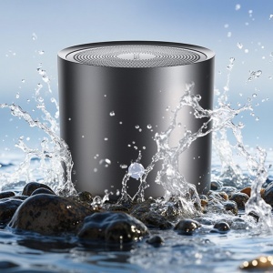 Boxa portabila, Bluetooth 5.0, IPX5, 700mAh, Bass, Aliaj Zinc, Yesido, Argintiu - Img 3