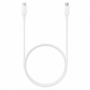 Cablu de Date Type-C la Type-C Fast Charging 5A, 100W, 1.8m, Samsung (EP-DX510JWEGEU) - Alb - Img 1