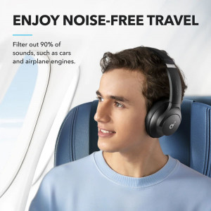 Casti Bluetooth on-ear Hybrid Active Noise Cancelling - Anker (A3004G11) - Black - Img 6
