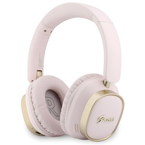 Casti Over-ear, BT, ENC - Guess Rectangle Metal Script (GUBHV28HGCSMP) - Pink