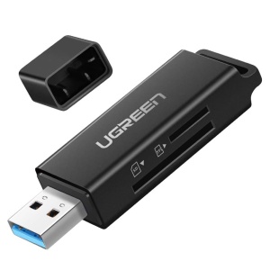 Cititor de Carduri USB la SD/TF Card, 5Gbps, Ugreen CM104, Negru - Img 2