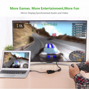 Convertor Mini DisplayPort la VGA 1080P, Ugreen, Negru - Img 5