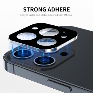 Folie camera pentru iPhone 17 Pro, SKYDDAR INNOVATION, Camera Glass Negru, set cu sticker  - Img 3