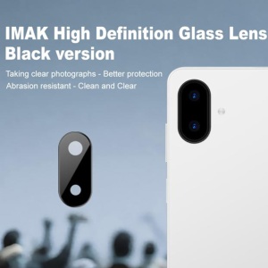 Folie camera Samsung Galaxy A07 4G, Camera Glass Negru, set cu sticker, Transparent - Img 5