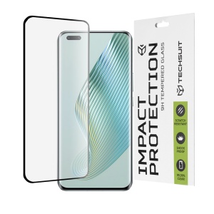 Folie pentru Honor Magic5 Pro, SKYDDAR INNOVATION, Sticla Securizata, Ultra HD, Protectie 111D, Montare Simplă, Transparent, set cu sticker