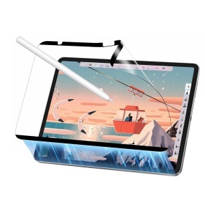 Folie pentru iPad 10 (2022) 10.9 / 11 (2025) / 12 (2026) cu textura de Hartie, ESR Paper-Feel Magnetic, Transparenta