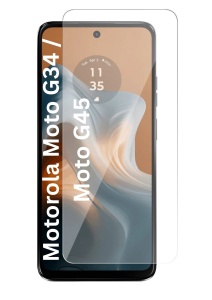 Folie pentru Motorola Moto G34 / Moto G45, SKYDDAR INNOVATION, Protectie 9H, 0.3mm, Clear Vision, set cu sticker, Transparent