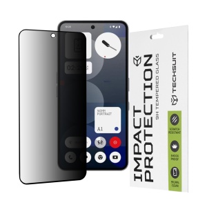 Folie pentru Nothing Phone (3a), Anti-spy Ultra HD, Protectie 9H, Montare Simplă, 111D, Privacy, set cu sticker