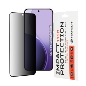 Folie pentru Oppo Reno14 FS 5G / Reno14 F, Anti-spy Ultra HD, Protectie 9H, Montare Simplă, 111D, set cu sticker, Privacy
