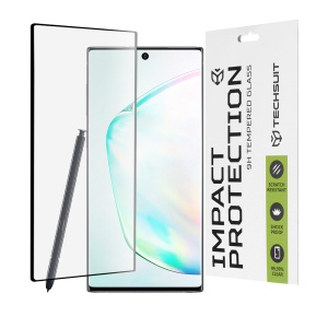 Folie pentru Samsung Galaxy Note 10 Plus / Galaxy Note 10 Plus 5G, SKYDDAR INNOVATION, Sticla Securizata, Ultra HD, Protectie 111D, Montare Simplă, Transparent, set cu sticker