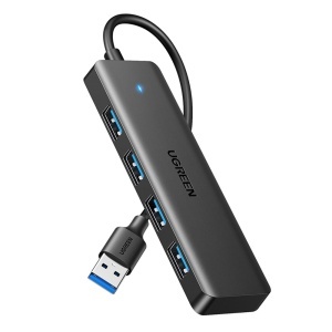 Hub Multifunctional, 4x USB3.0, 0.15m, Ugreen CM219, Negru
