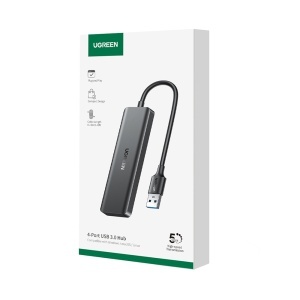 Hub Multifunctional, 4x USB3.0, 0.15m, Ugreen CM219, Negru - Img 6