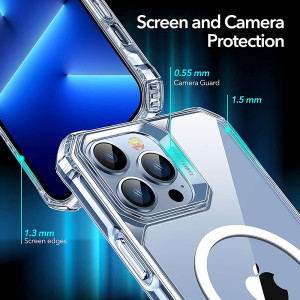 Husa iPhone 13 Pro, ESR Air Armor HaloLock - Transparent - Img 4