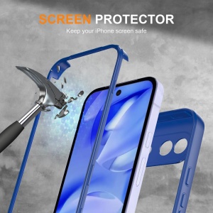 Husa 360° Google Pixel 10a, SKYDDAR INNOVATION, [Pachet 360°] ColorVerse, set cu sticker, Albastru - Img 3