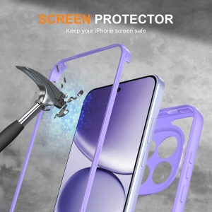 Husa 360° Samsung Galaxy A27 5G, SKYDDAR INNOVATION, [Pachet 360°] ColorVerse, set cu sticker, Mov - Img 4