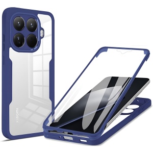 Husa 360° Xiaomi 15T Pro, SKYDDAR INNOVATION, [Pachet 360°] ColorVerse, set cu sticker, Albastru