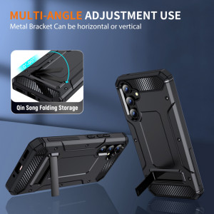 Husa antisoc Samsung Galaxy A54 cu suport birou, Techsuit Kickstand - Negru - Img 4