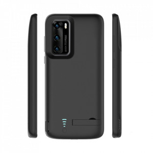 Husa cu Baterie Huawei P40 Pro, 4800mAh, Techsuit Battery Pro - Negru - Img 2