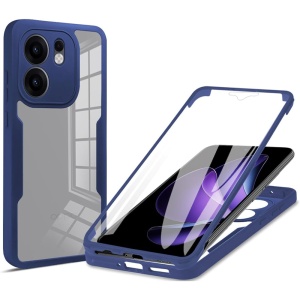 Husa + Folie pentru Oppo Reno13 F 4G / Reno13 F 5G / Reno13 FS 5G, SKYDDAR INNOVATION, [Pachet 360°] ColorVerse, Albastru, set cu sticker - Img 1