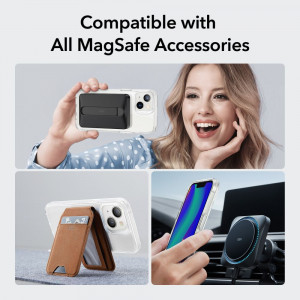 Husa iPhone 14 Plus, ESR Classic Hybrid HaloLock - Transparent - Img 2