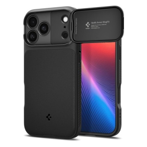 Husa iPhone 18 Pro / iPhone 17 Pro - Spigen Optik Armor MagFit - Black